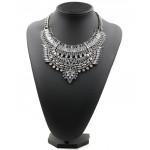 Atxi Art Deco Diamante Crystal Statement Necklace